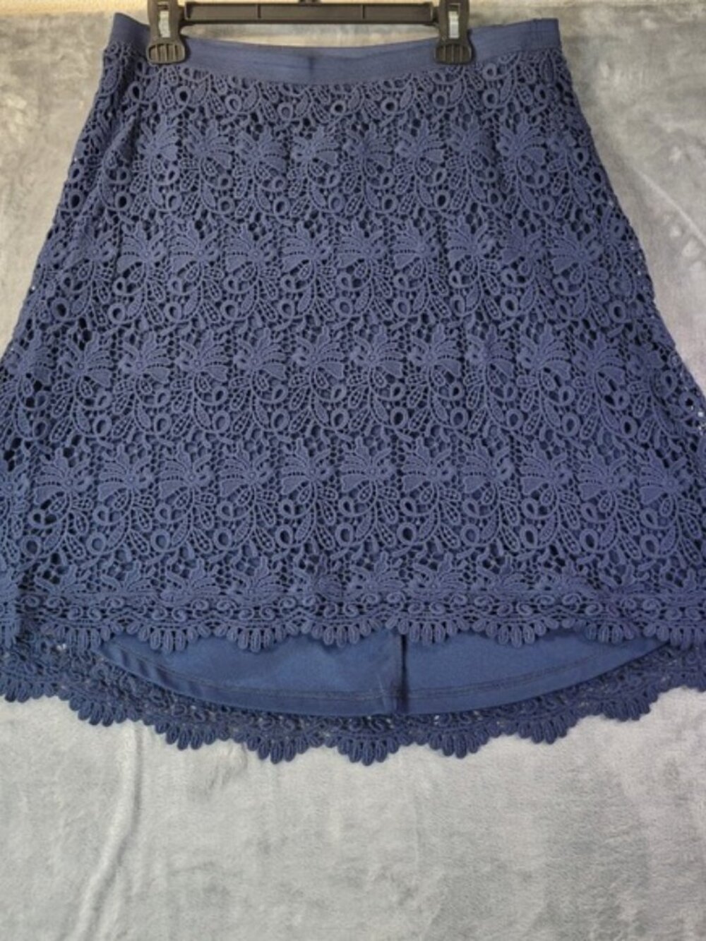 Cato Women L Blue Crochet Lace Skirt Feminine Classic Versatile Cottagecore‎